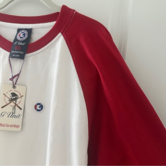 NWT Vintage G-Unit White Red Baseball Tee Long Sleeve Shirt Men’s Size XXL - Picture 4 of 16